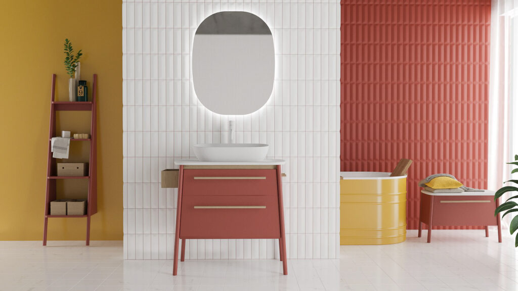 fotorealistyczne wizualizacje do katalogu mebli łazienkowych