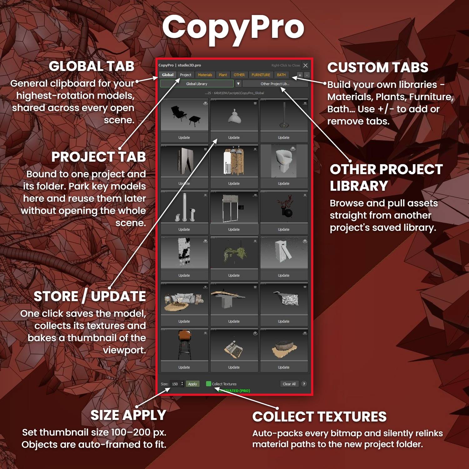 3DSMAX HOW TO COPY/PASTE 3D MODEL