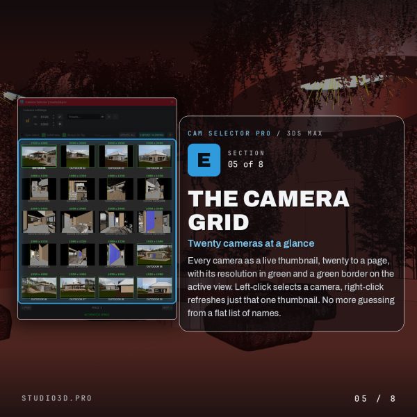 camera select 3dsmax
